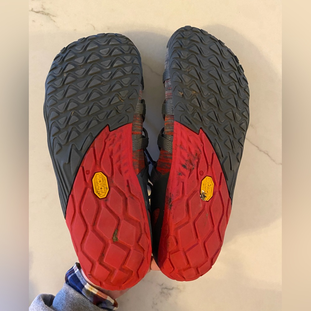 Merrell Men’s 13 Turbulence Cherry Barefoot Outdoor Shoes Trail Water Vibram - Picture 10 of 13